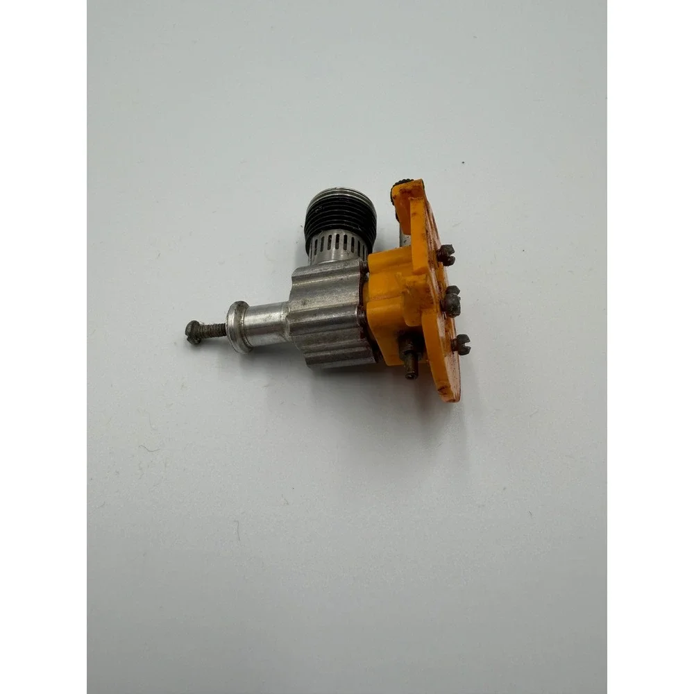 Vintage Cox .049 Model Airplane Engine with orange Mount RC Glow Plug Motor